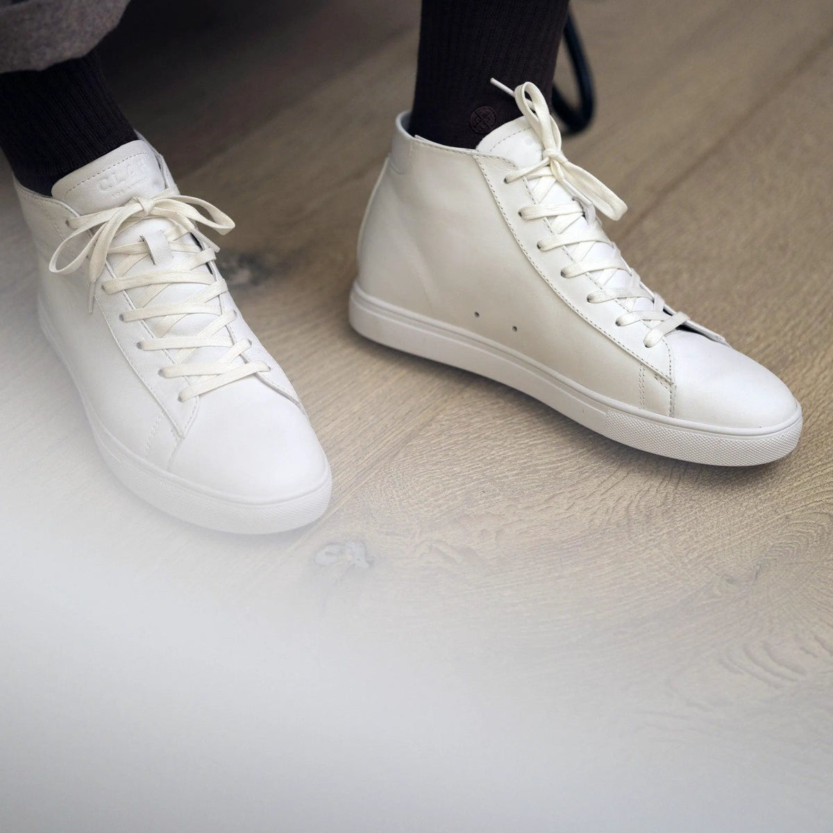 Triple White Leather