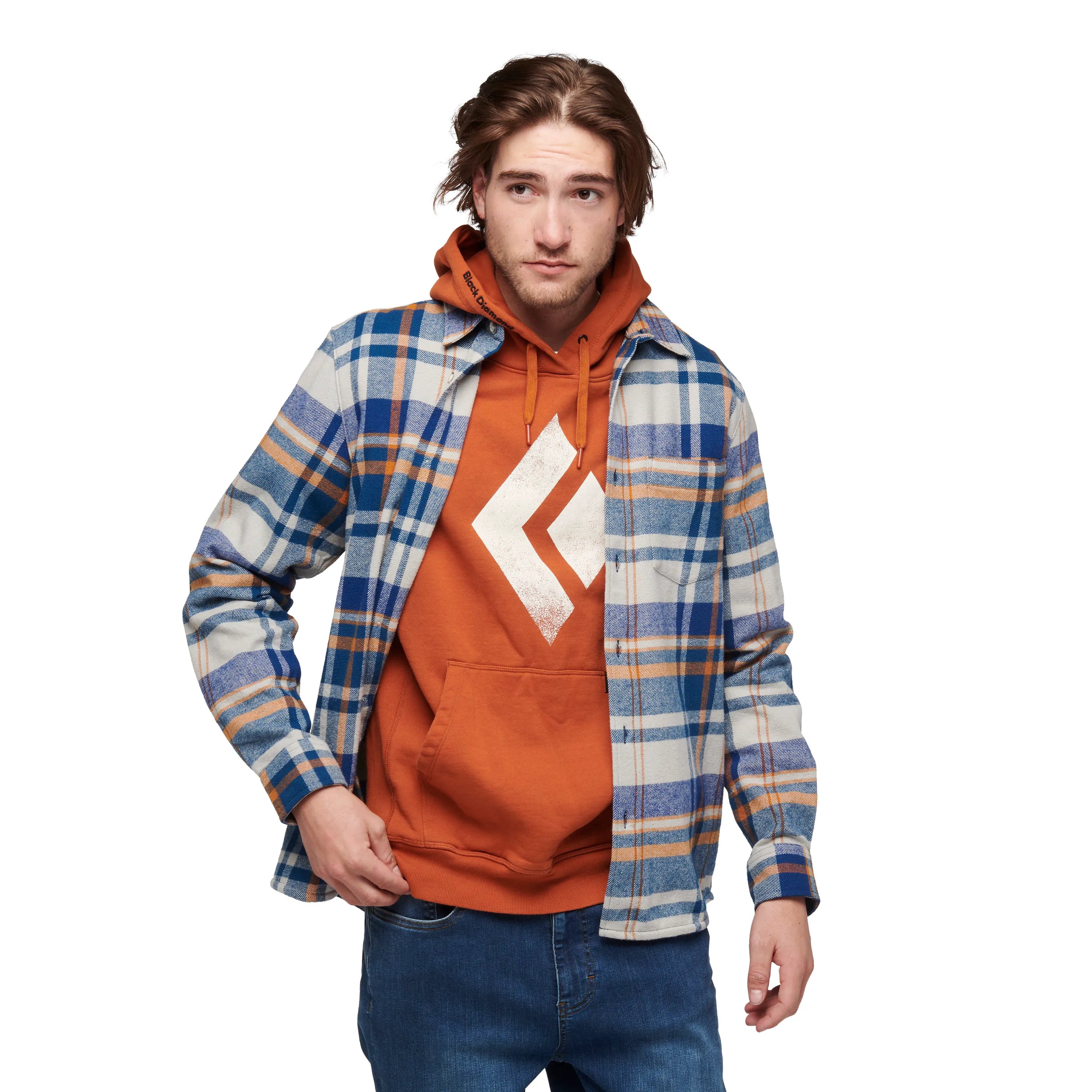 Clay-Off White Plaid