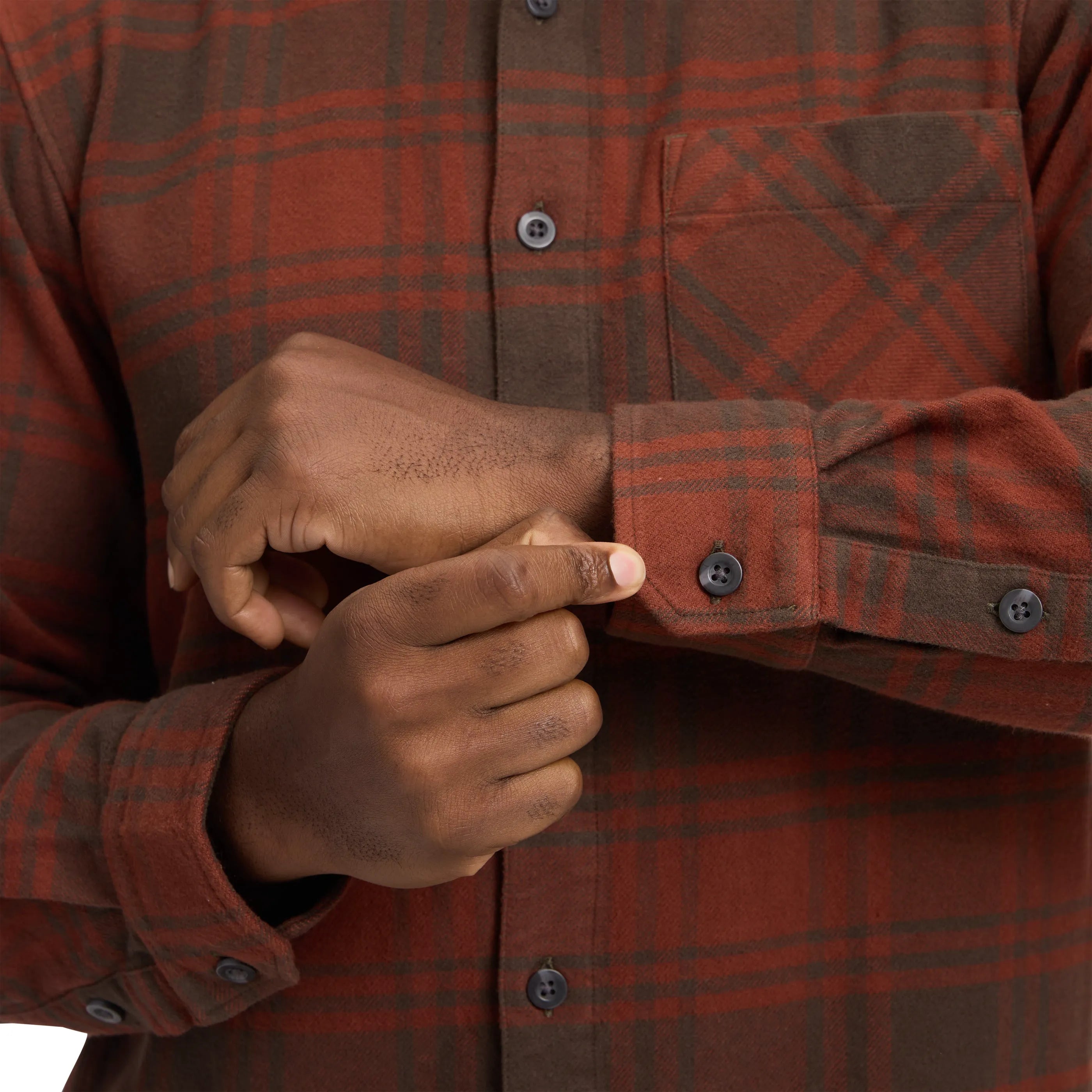 Clay-Off White Plaid