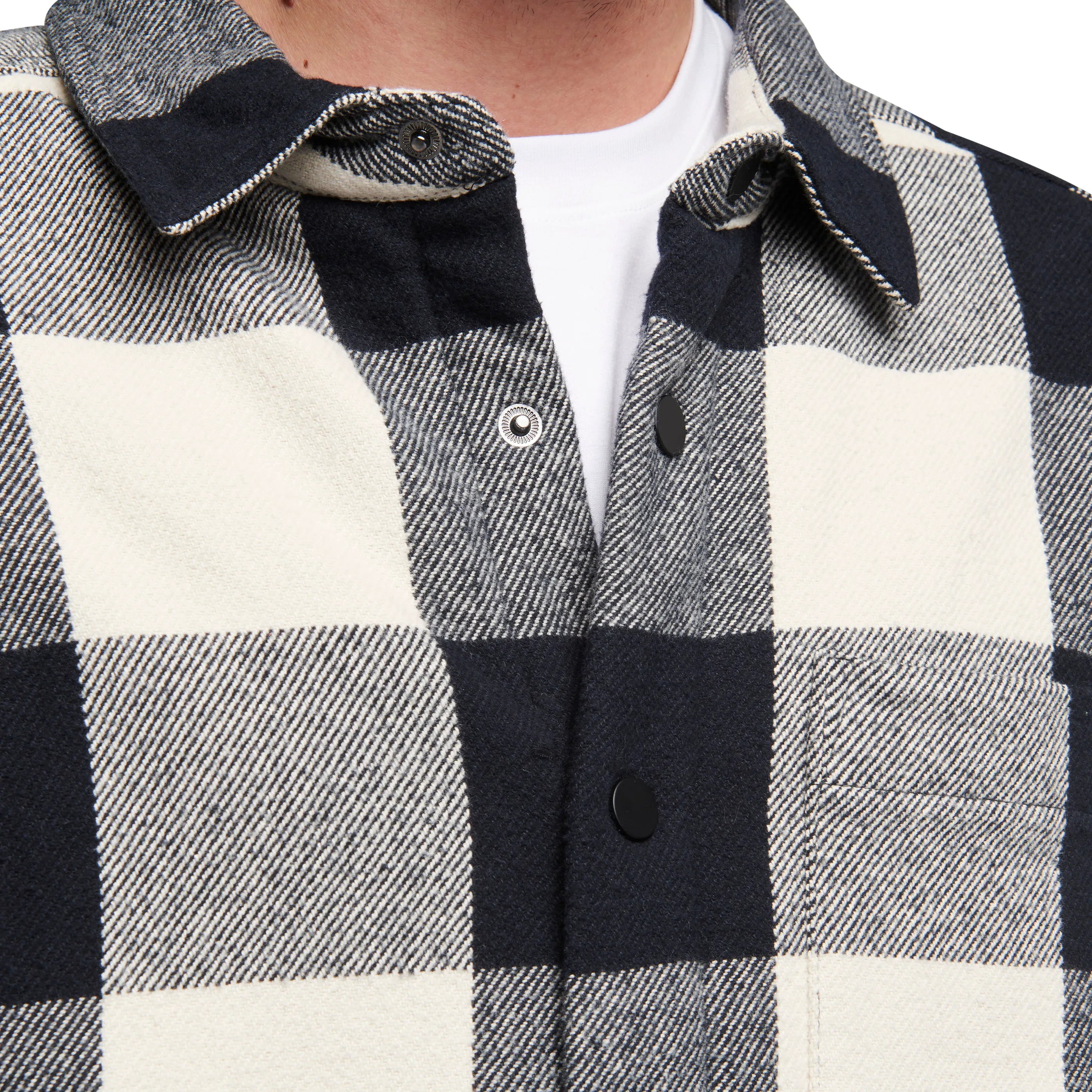 Black-Off White Plaid