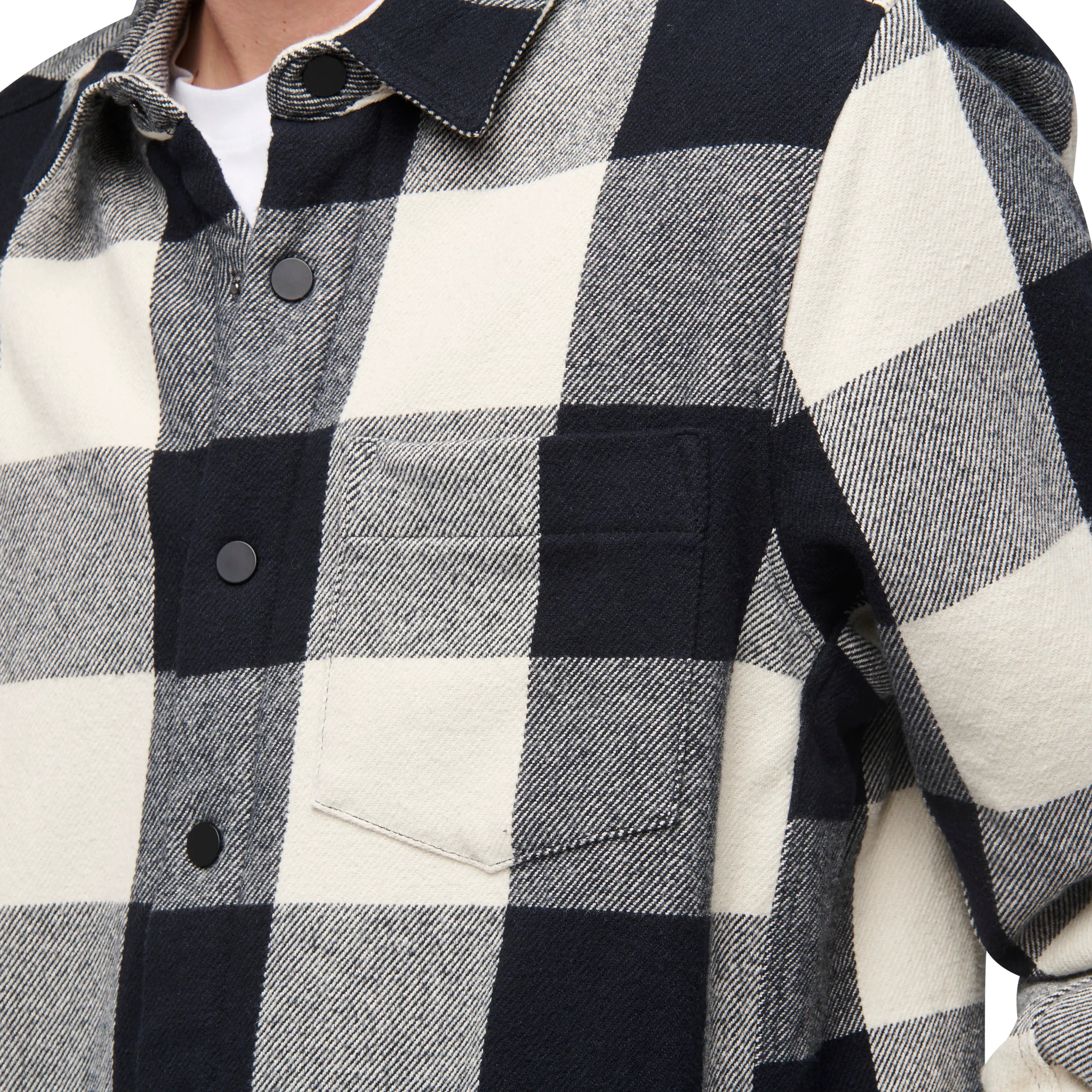 Black-Off White Plaid