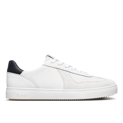 White Leather Navy