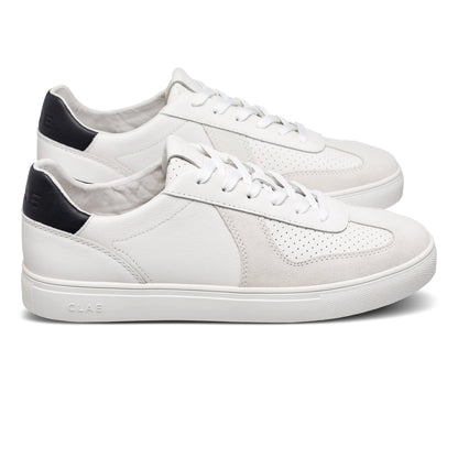 White Leather Navy