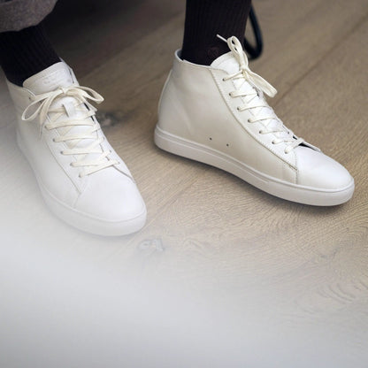 Triple White Leather