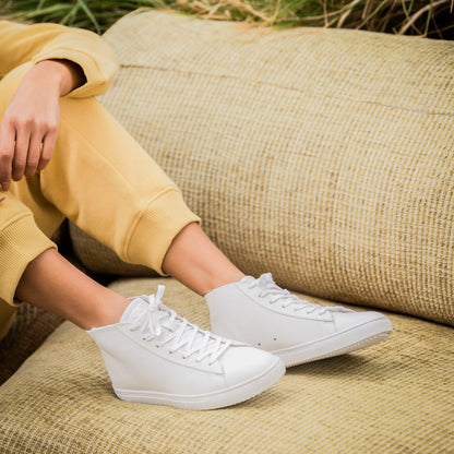 Triple White Leather