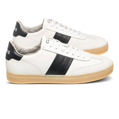 White Leather Black