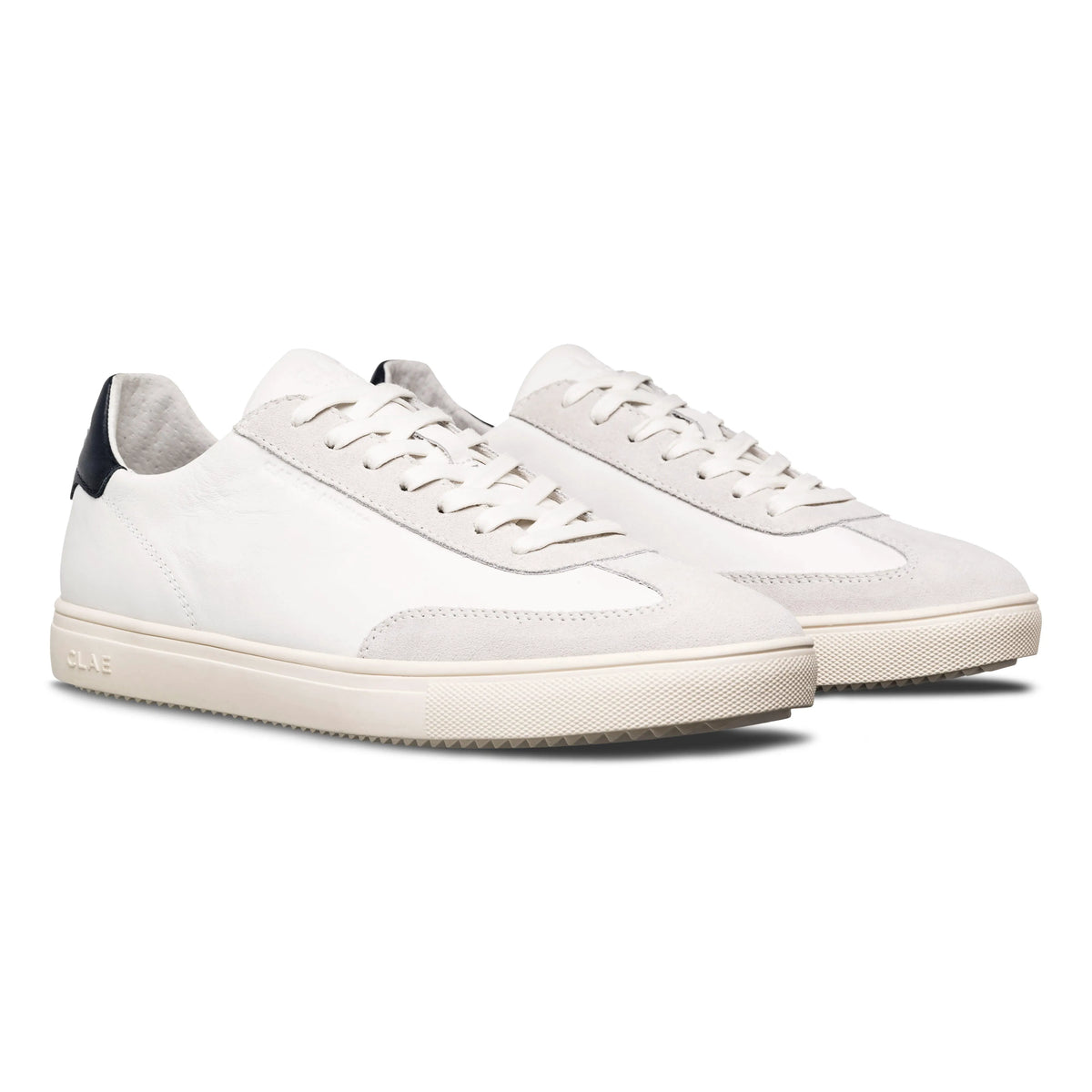 White Leather Navy