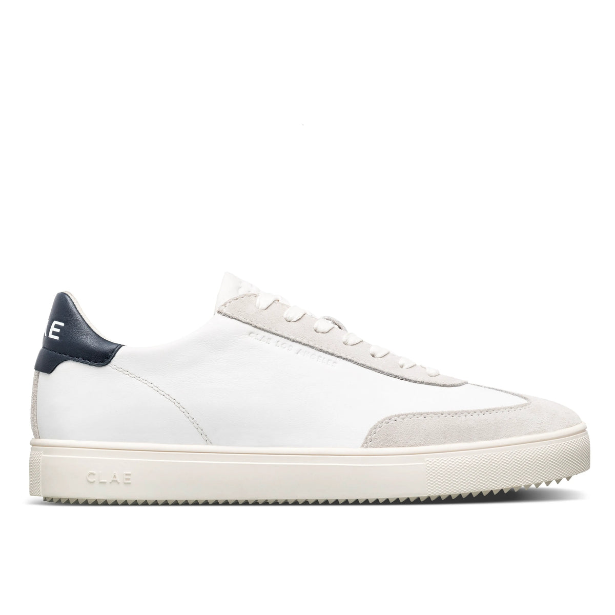 White Leather Navy