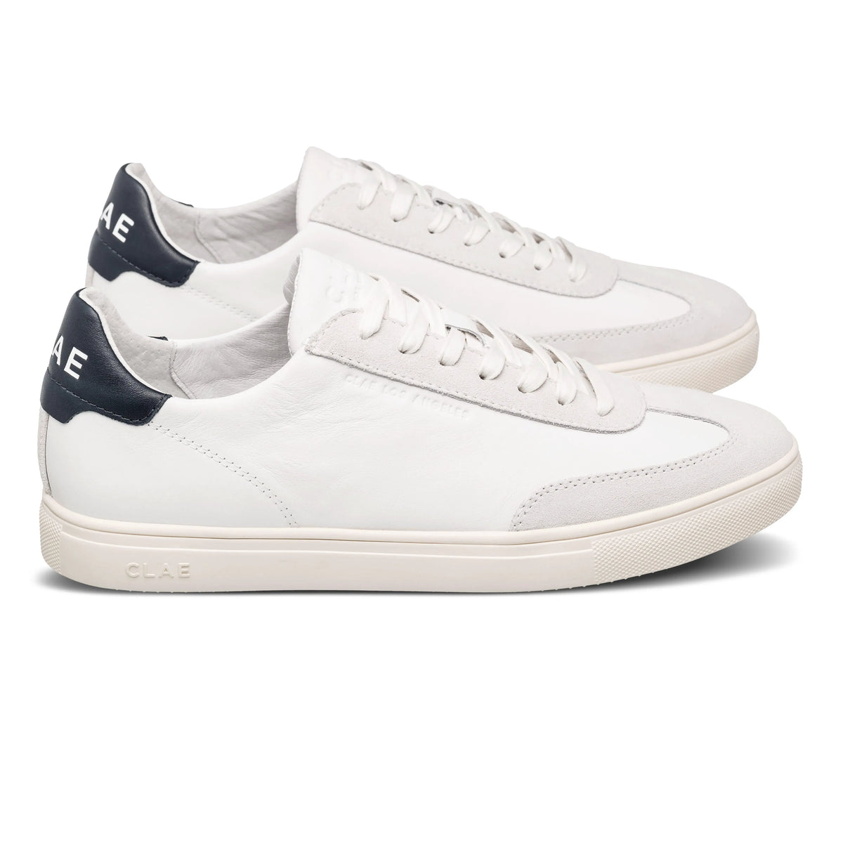 White Leather Navy