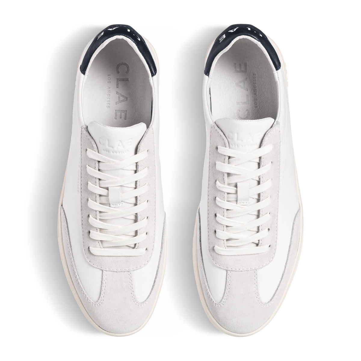 White Leather Navy