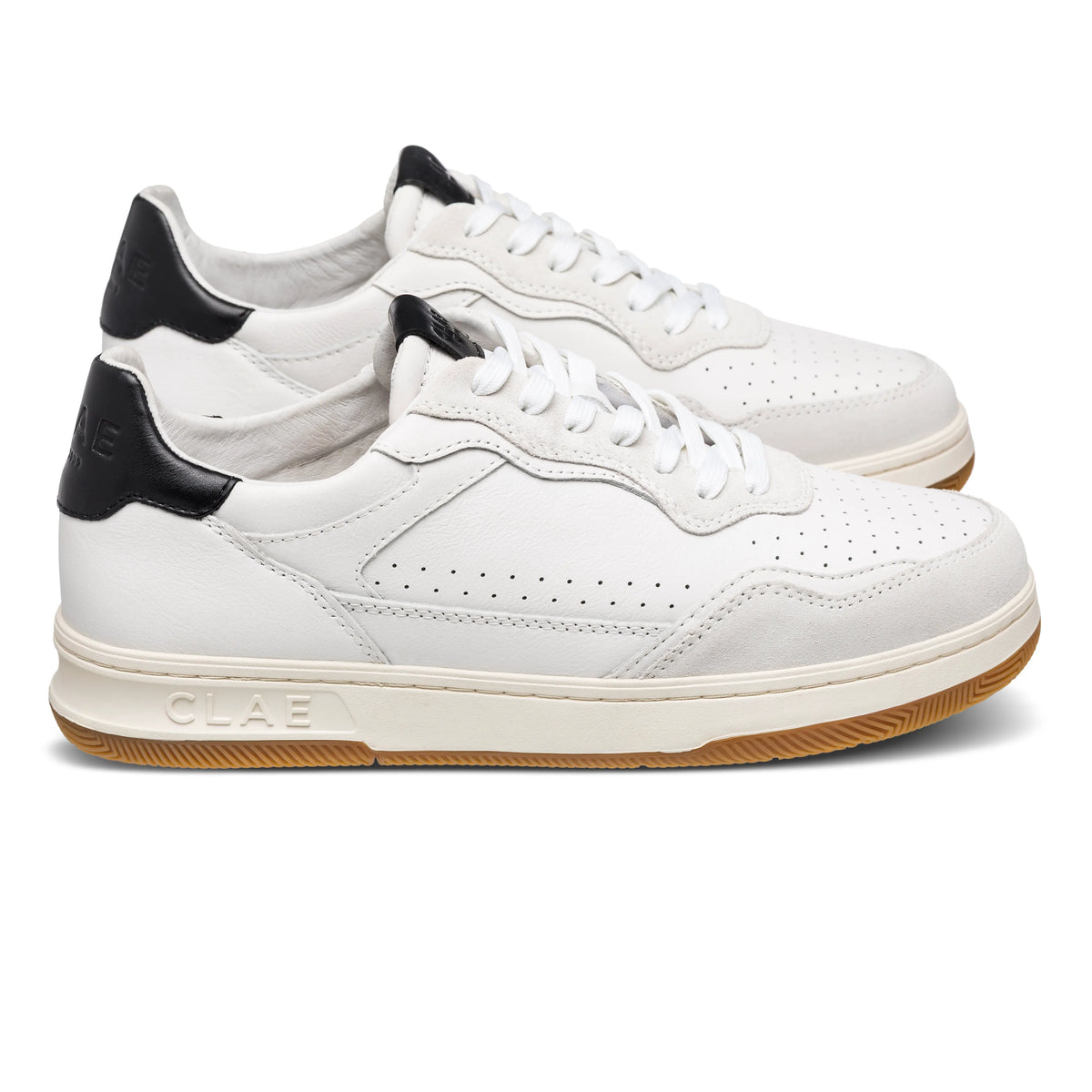 White Leather Black