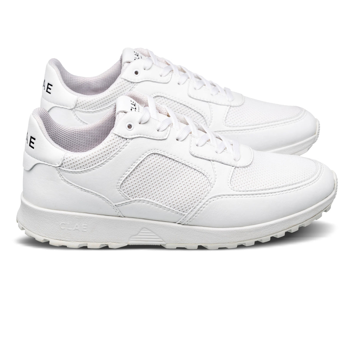 Triple White Leather