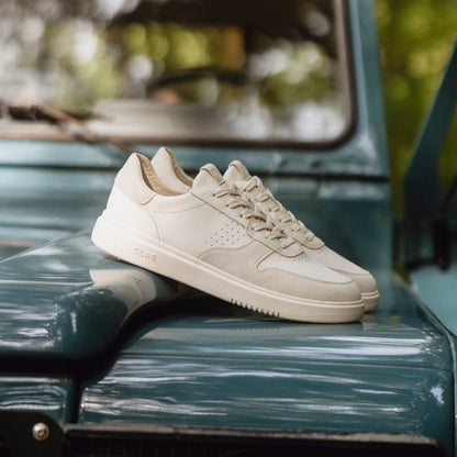 Triple Off-White Leather