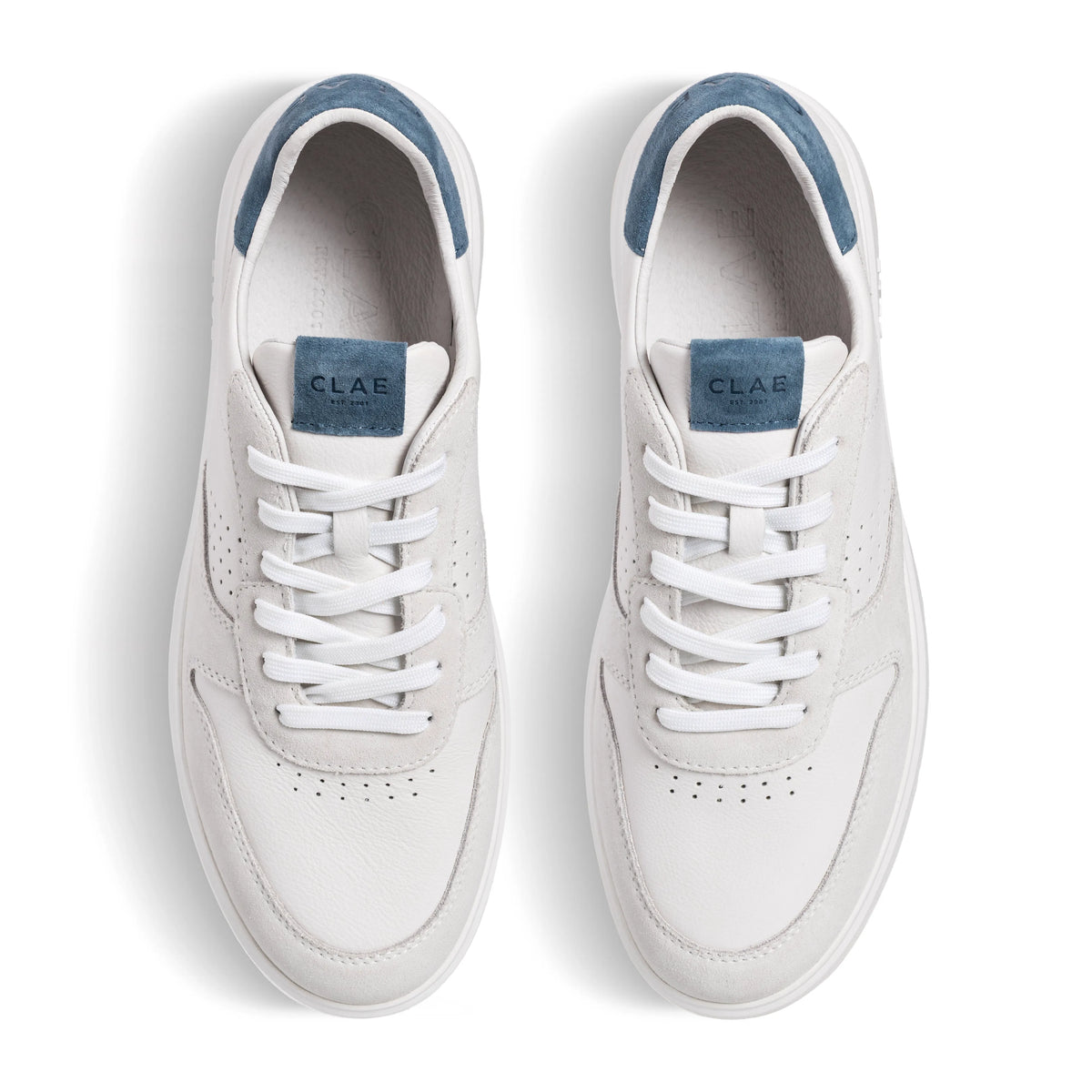 White Leather Blue Mirage